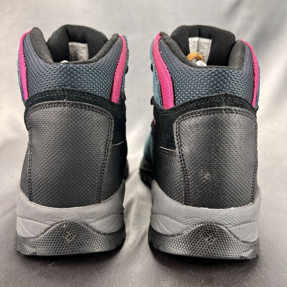 Columbia Newton Ridge Women’s 9.5 Hiking Boots Waterproof Teal Pink BL4552-343 - Picture 12 of 17